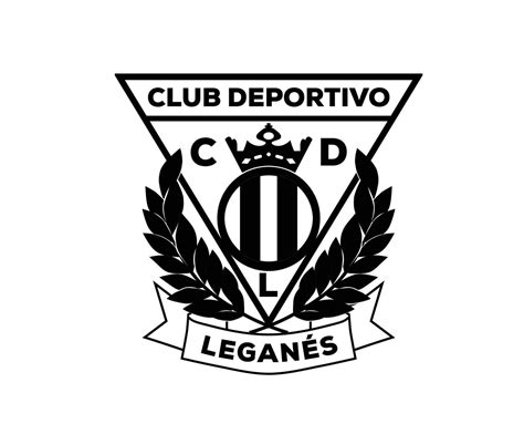 Leganes Club Logo Symbol Black La Liga Spain Football Abstract Design