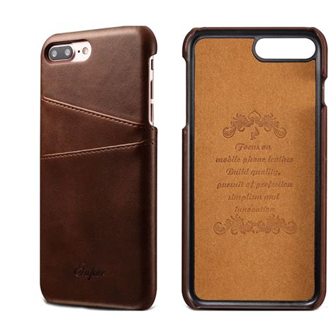 Leather Back Cover With Card Holder For Iphone In Iphone Leather