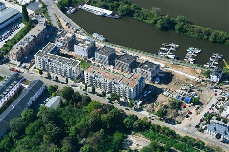 Dresden Aus Der Vogelperspektive Baustelle Zum Neubau Einer