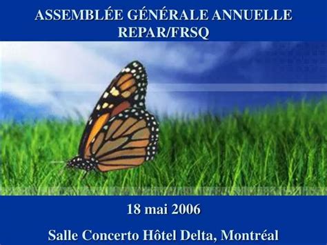 PPT ASSEMBLÉE GÉNÉRALE ANNUELLE REPAR FRSQ PowerPoint Presentation