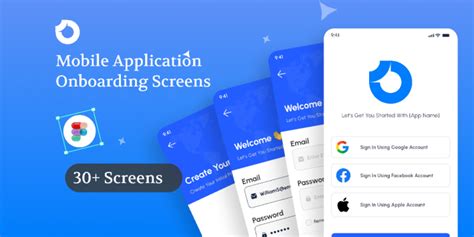 Mobile Application Onboarding Screens Figma