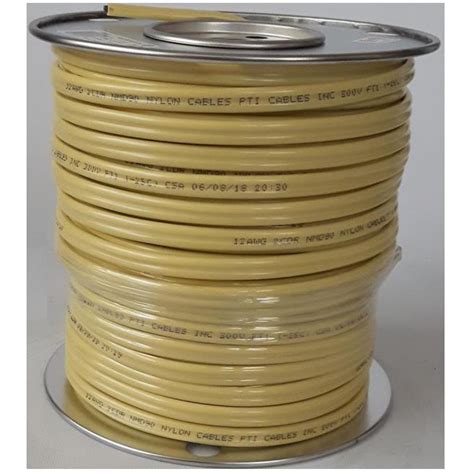 Southwire Romex Simpull Yellow Jacketed NMD90 12 Gauge 2 Conductor