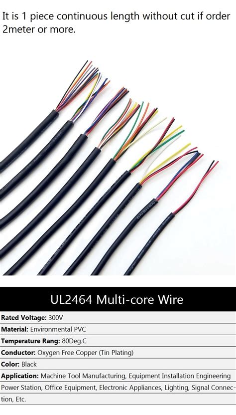 M Sheathed Wire Cable Awg Copper Signal