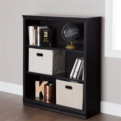 Black Oak 3 Shelf Bookcase Morgan In 2020 3 Shelf Bookcase