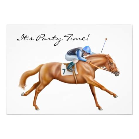 Thoroughbred Race Horse Invitation