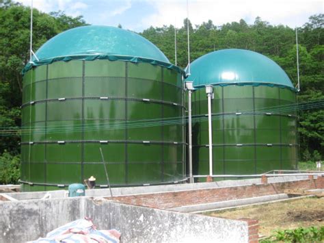 China Cstr Enamel Steel Biogas Anaerobic Digester Reactor Fermenter