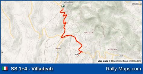 Ss Villadeati Stage Map Rally Sprint D Inverno Rally