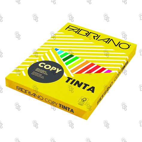 Carta Fabriano CopyTinta Colori Forti Giallo 210 X 297 Mm A4 200 G