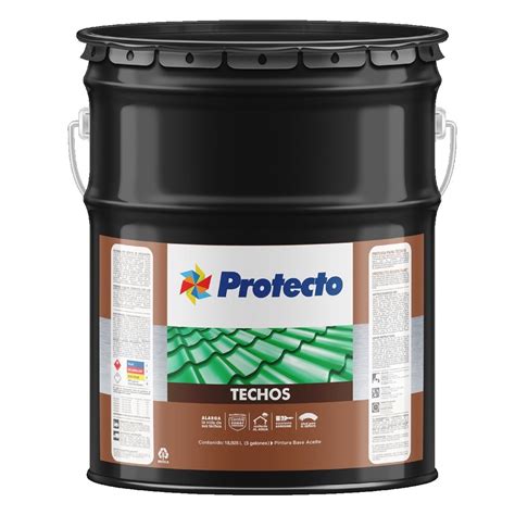 PINTURA PROTECTO 618 ROJA PARA TECHO CUBETA