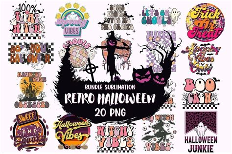 Retro Halloween Sublimation Bundle Bundle Creative Fabrica