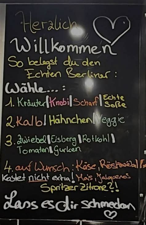 Speisekarte Von Echter Berliner Dortmund Restaurant Dortmund