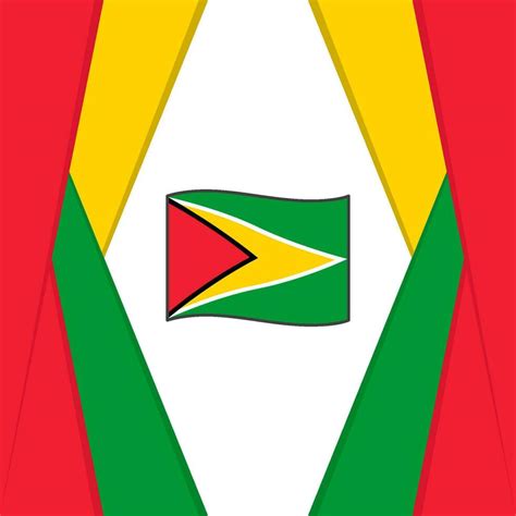 Guyana Flag Abstract Background Design Template. Guyana Independence ...