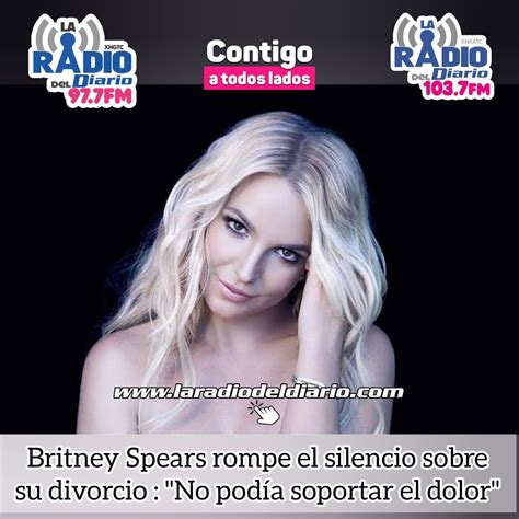 Britney Spears rompe el silencio sobre su divorcio No podía soportar