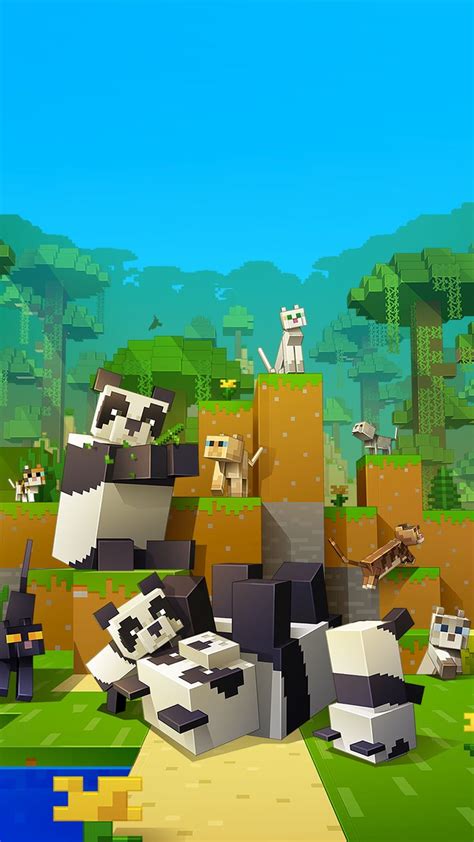 Minecraft Cats and Pandas Wallpaper | Minecraft wallpaper, Minecraft pictures, Minecraft posters