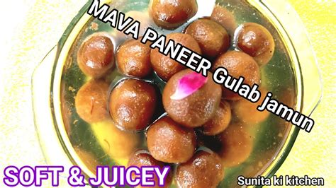 Mava Paneer Gulab Jamun Recipe How To Make Mava Paneer Gulab Jamun