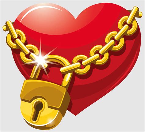 Love Lock Padlock Hearts Lock Chain Heart Love Drawing Symbol