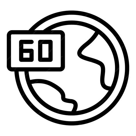 Premium Vector | Africa timezone icon outline vector world clock local time