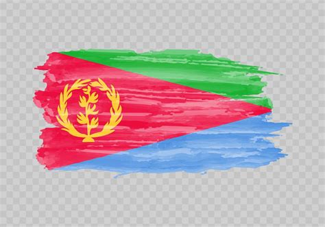 Watercolor painting flag of Eritrea 22754931 Vector Art at Vecteezy