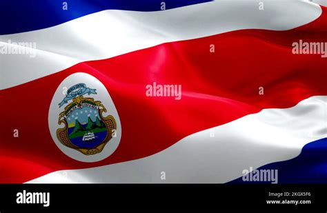 Costa Rica Waving Flag National 3d Costa Rica Flag Waving Sign Of