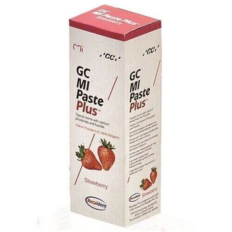 Gc Mi Paste Plus Strawberry Topical Tooth Cream With Recaldent 1 Tube