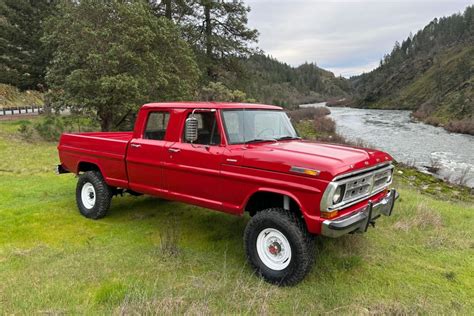 No Reserve 360 Powered 1972 Ford F 250 Custom Highboy Crew Cab 4x4 4