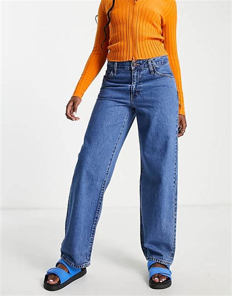 Levis Baggy Dad Jeans In Mid Wash Blue Asos