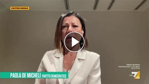 Qatar Paola De Micheli Il PD è parte lesa io mi sono candidata per