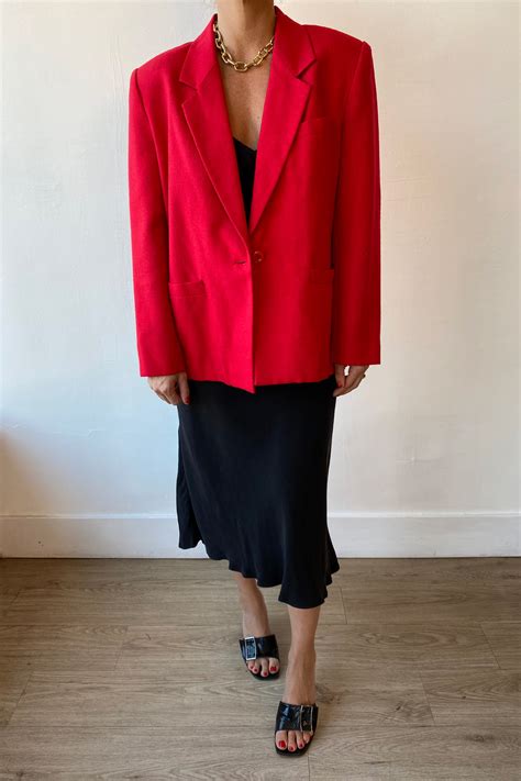 Vintage Worthington Red Blazer · Whimsy And Row ~ Sustainable Clothing And Lifestyle Brand