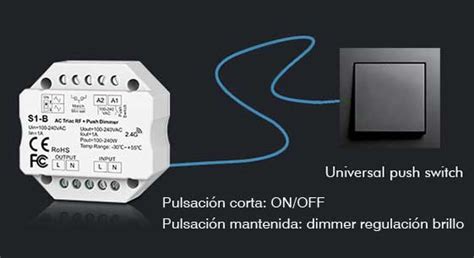 Triac Controlador Dimmer Rf Push Dimmer