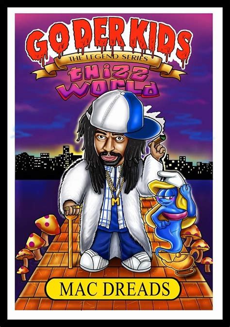 Poster With Cartoon Character Mac Dre Tribute