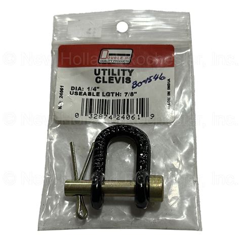 Double Hh 14 D X 78 L Utility Clevis Ref 24061 Part Bo 1546