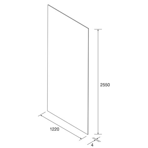 Panel De Ducha Atlas M Rmol Blanco X X Mm