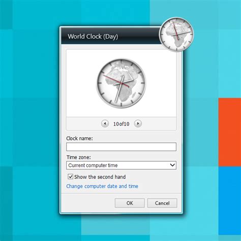 World Clock Day Windows 10 Gadget - Win10Gadgets