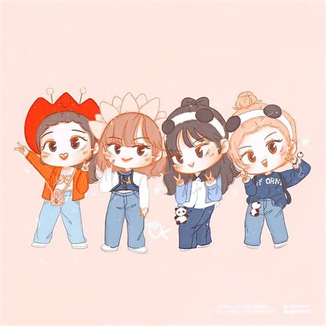 Happy 300 fl BLACKPINK CHIBI BLEND Chibi Dễ thương Ems