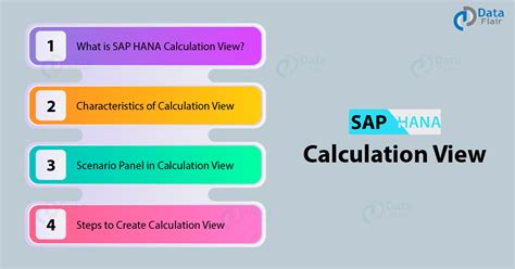 SAP HANA Calculation View Create Calculation View In 12 Easy Steps