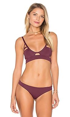 Tavik Swimwear Jessi Bikini Top In Merlot Revolve