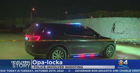 Man Injured In Police Involved Shooting In Opa Locka Cbs Miami