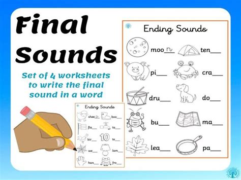 Finding Final Sounds In Words Set 2 Teaching Resources