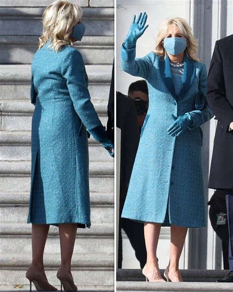 Jill Biden wears blue on Inauguration Day - just like Melania Trump four years ago | Express.co.uk