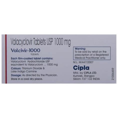 Valcivir Uses Price Dosage Side Effects Substitute Buy Online