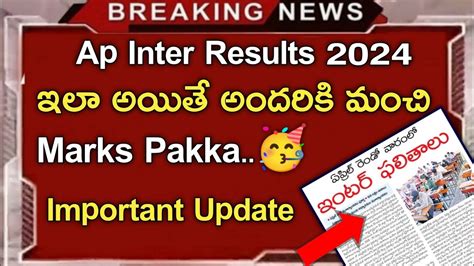 Ap Inter Result Date Latest News 2024ap Intet Results Latest Newskoushik Education Hub