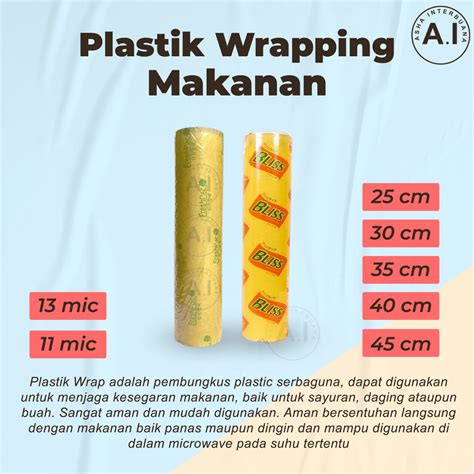 Jual Plastik Pembungkus Makanan Plastik Wrapping Cling Wrap Plastic