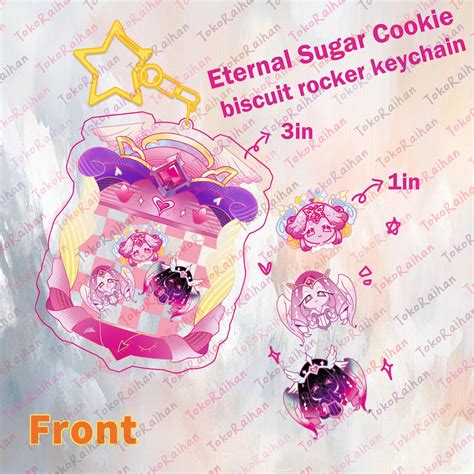 cookie run kingdom eternal sugar cookie shaker keychain cookie run