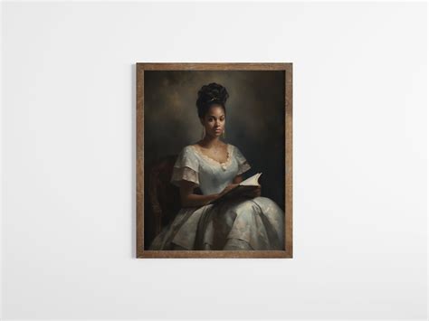 Female Vintage Portrait African American Wall Art Vintage Black Woman ...