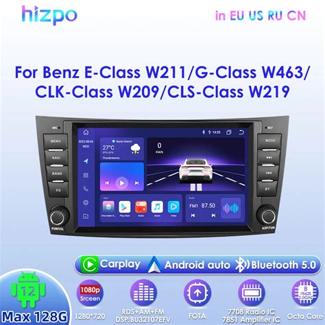 Hizpo Android Carplay Radio Car Navigation For Mercedes Benz E W G