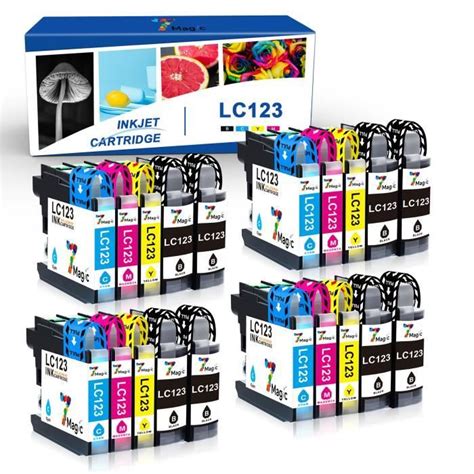 7MAGIC LC123XL 20 Cartouche D Encre Compatible Pour DCP J4110DW MFC