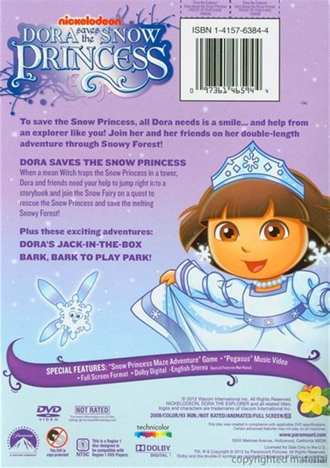 Dora The Explorer Dora Saves The Snow Princess Dvd 2008 Dvd Empire