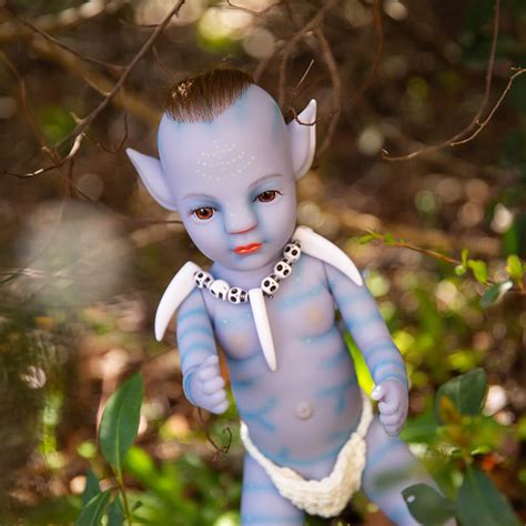 35 cm - 55 cm Reborn Avatar Baby Boy Doll - Kiss Reborn