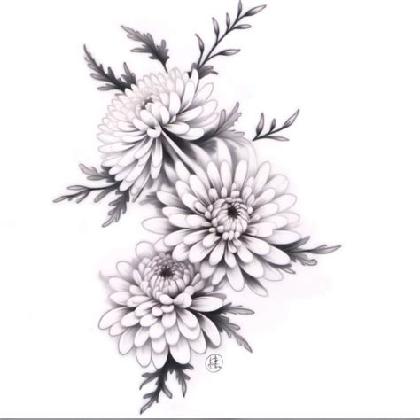 Chrysanthemum Tattoo Design Suggestions | Stable Diffusion Online