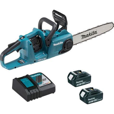 Tronçonneuse sur batterie MAKITA DUC353RF2 36 V guide de 35 cm Leroy